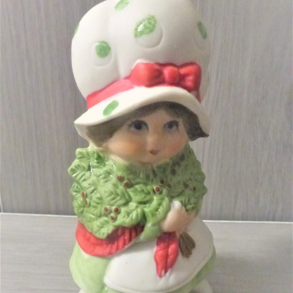 BX55 Sugarplum Holiday SCENTED AIR FRESHENER 5" Bisque Porcelain Doll Handcrafte - Picture 9 of 11